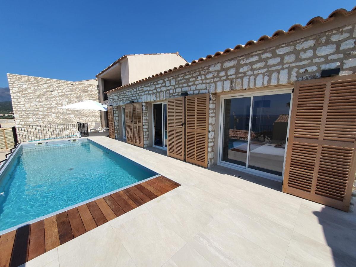St-Florent Appartement Neuf Vue Mer Panoramique Piscine 4 Chambres - Mor401 Saint-Florent  Exterior photo