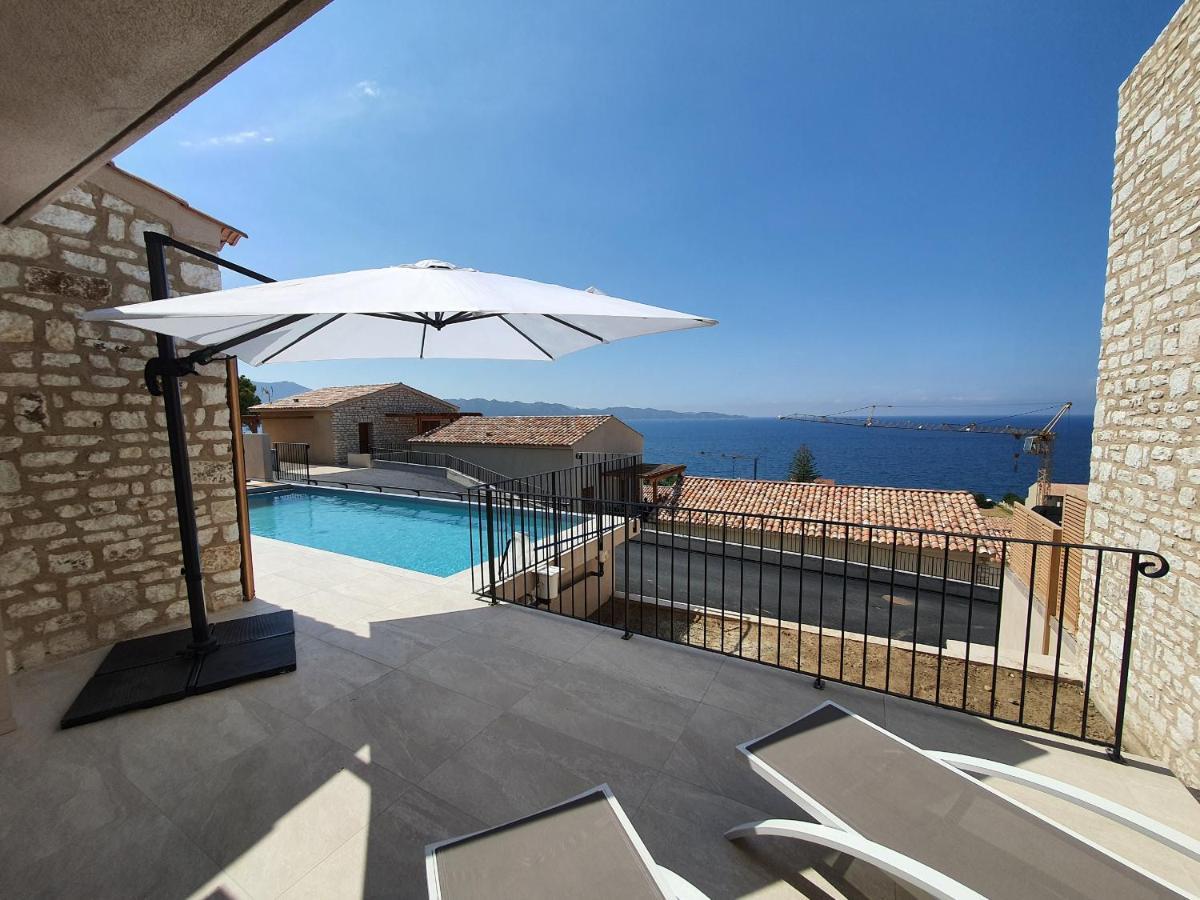 St-Florent Appartement Neuf Vue Mer Panoramique Piscine 4 Chambres - Mor401 Saint-Florent  Exterior photo